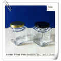 200ml Square Glass Jar with Tin Lid